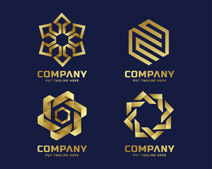 Abstract colorful logo collection 