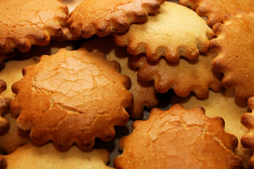 Cake production. Fresh bakery.