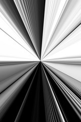 Black and white abstract starburst background with dark color tone.