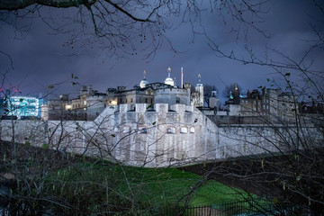 castle at night