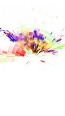 Abstract technology concept shiny colored background with copy space area. Technology and science concept abstract futuristic background. Exploding digital particles.