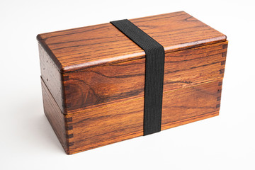 Traditional Japanese 2-Layer Wood Bento Box