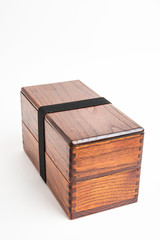 Traditional Japanese 2-Layer Wood Bento Box