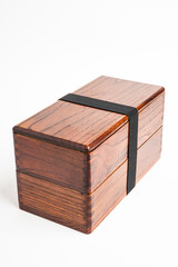 Traditional Japanese 2-Layer Wood Bento Box