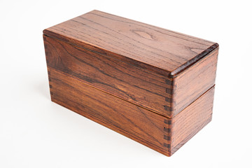 Traditional Japanese 2-Layer Wood Bento Box