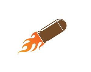 bullet gun vector icon illustration design