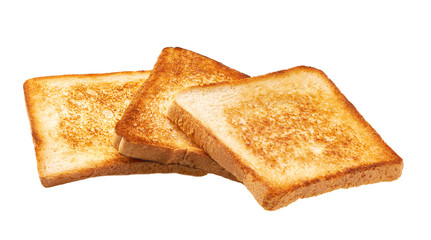toast bread  isolated on white background.