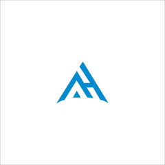 AH Letter Logo Design Vector