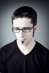 Obraz premium Sad young man.