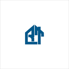 RT TR Initials Logo home design