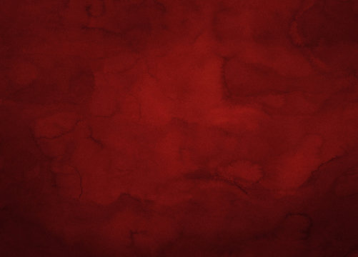 Dark Deep Rose Red Watercolor Texture, Soft Water Color Bleeding Feathering Swirls