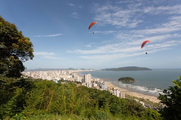 Panoramic view of the city of Santos.