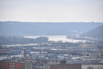 aerial view of city