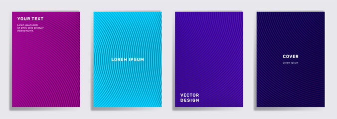 Fototapeta premium Radial semicircle geometric lines patterns.