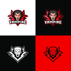 vampire head logo sport design