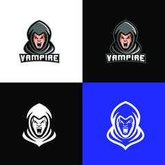 vampire head logo sport design