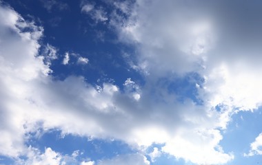 blue sky with white clouds