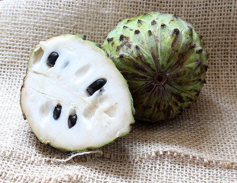 Atemoia exotic fruit, sweet and tasty