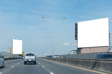 Blank billboard for new advertisement.