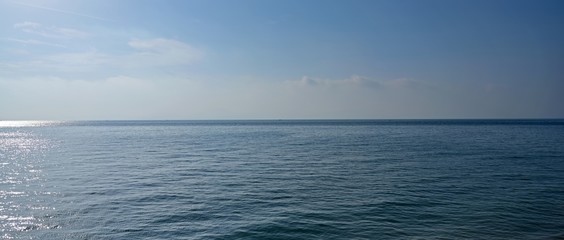 Obraz premium 原城跡から見た朝の有明海の情景＠島原、長崎