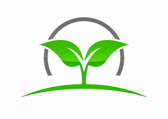 Abstract ecology tree concept illustration.