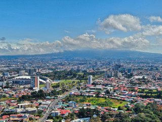 Aerial View of San Jose, La Sabana, Costa Ricaa