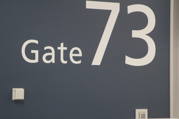 No. 73 airplane gate position