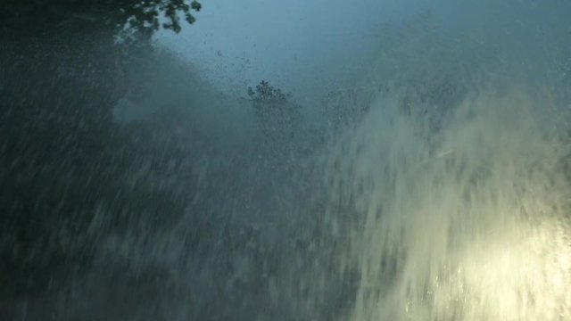 Driving In Deep Flood Water During Tropical Storm - Blake