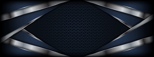 abstract luxury dark background with silver lines