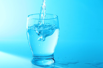 Glass of plain water