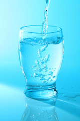 Glass of plain water