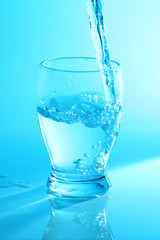 Glass of plain water