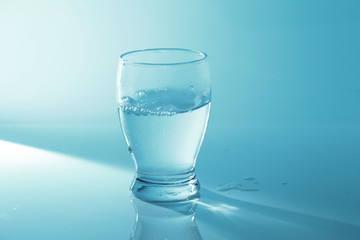 Glass of plain water