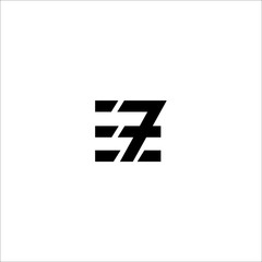 Letter E or E7 Logo Design