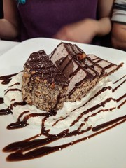 piece of chocolate cake