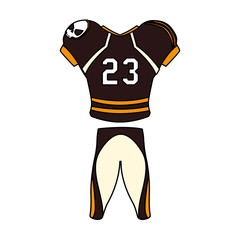 american football player outfit sportsuit