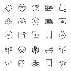 Fototapeta premium Web design icons set