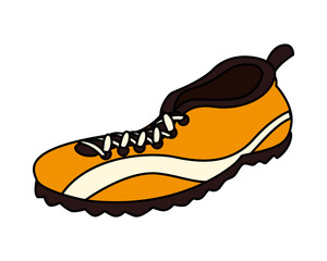 american football shoes on white background