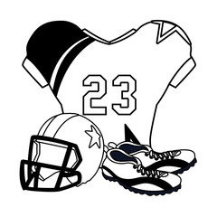 american football player outfit sportsuit