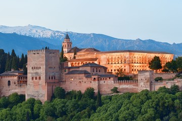 Fototapeta na wymiar Granada Alhambra panoramic view