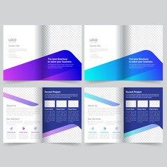 business bifold brochure template