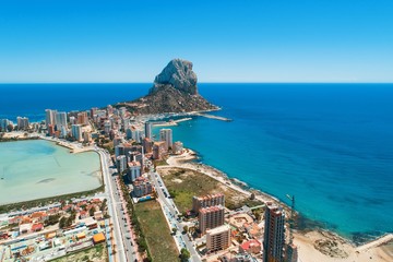 Naklejka premium Aerial view of Calpe