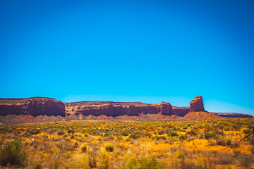 Fototapeta premium The way to Monument Valley, United States