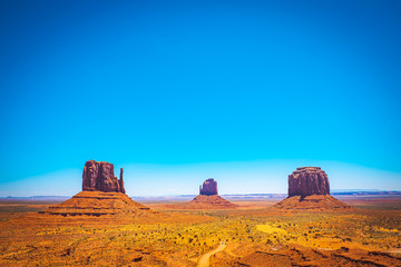 Fototapeta na wymiar The way to Monument Valley, United States