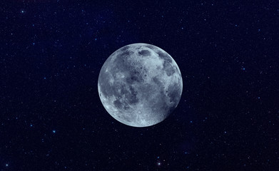 Fototapeta na wymiar Full Blue Moon 