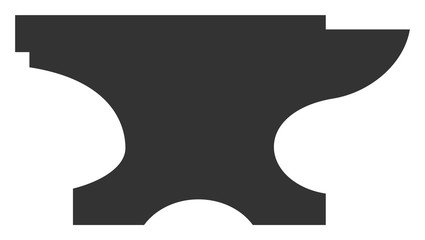 Forge vector icon. Flat Forge pictogram is isolated on a white background.