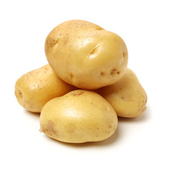 New potato isolated on white background 