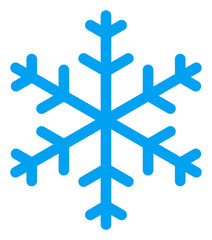Obraz premium Snowflake vector icon. Flat Snowflake pictogram is isolated on a white background.