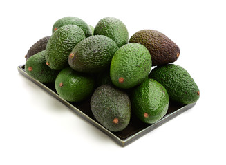 Avocado on a white background