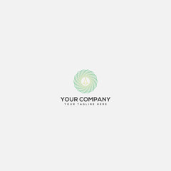 abstract A wave circle logo, circle waves logo design